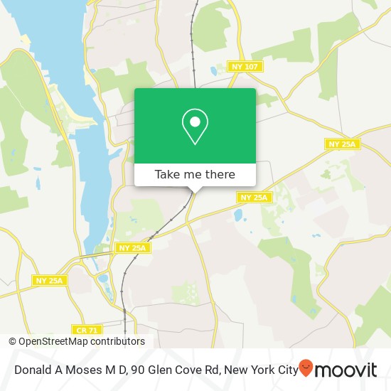 Donald A Moses M D, 90 Glen Cove Rd map