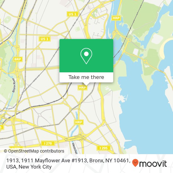 Mapa de 1913, 1911 Mayflower Ave #1913, Bronx, NY 10461, USA