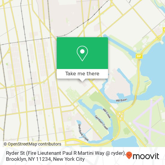 Ryder St (Fire Lieutenant Paul R Martini Way @ ryder), Brooklyn, NY 11234 map