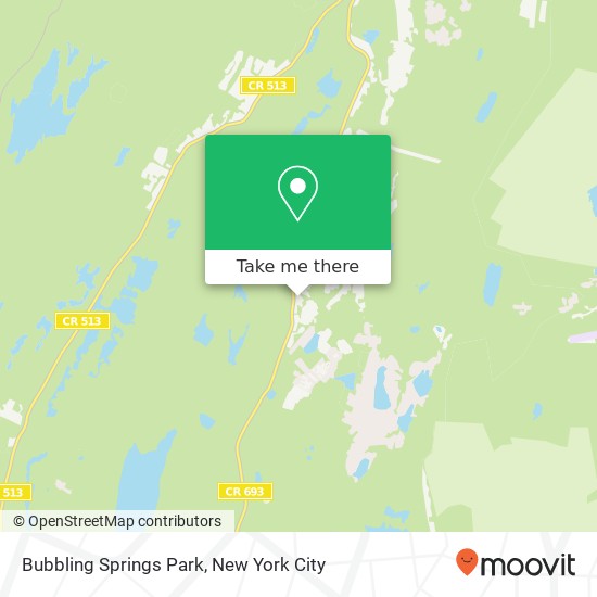 Bubbling Springs Park map