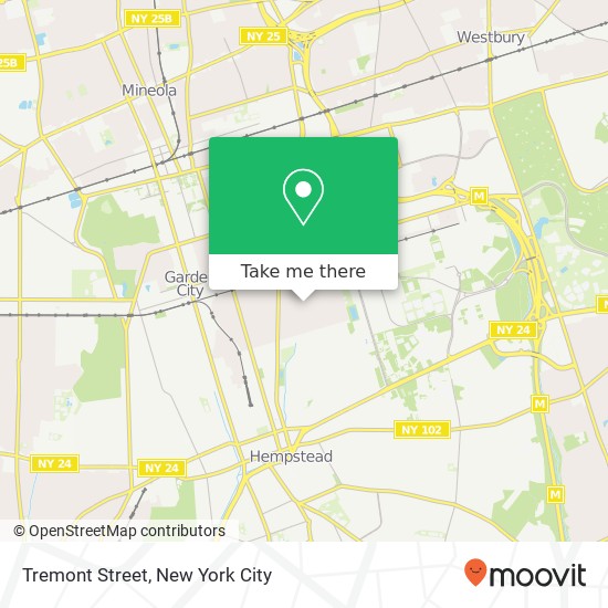 Tremont Street, Tremont St, Garden City, NY 11530, USA map
