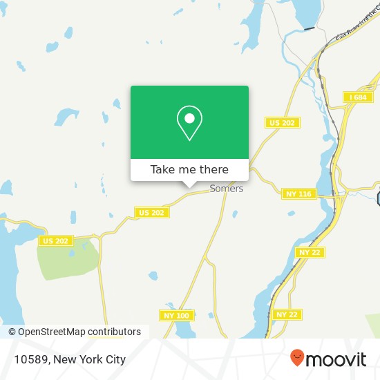 Mapa de 10589, Somers, NY 10589, USA