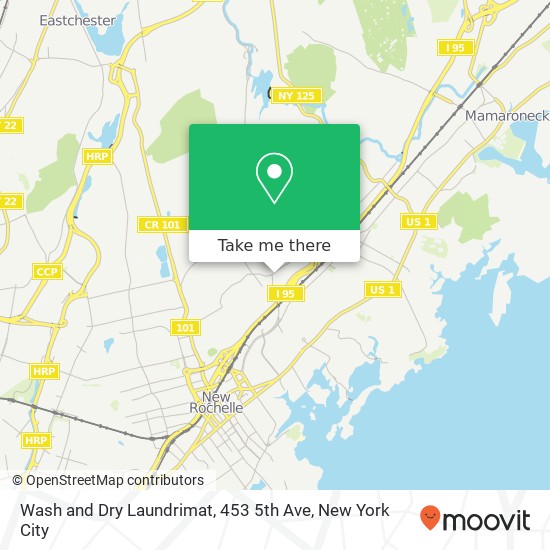 Mapa de Wash and Dry Laundrimat, 453 5th Ave