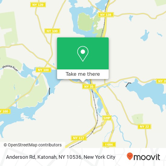 Mapa de Anderson Rd, Katonah, NY 10536