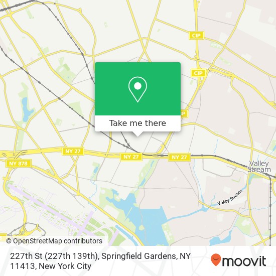 Mapa de 227th St (227th 139th), Springfield Gardens, NY 11413