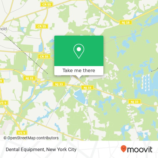 Mapa de Dental Equipment, 919 State Route 33