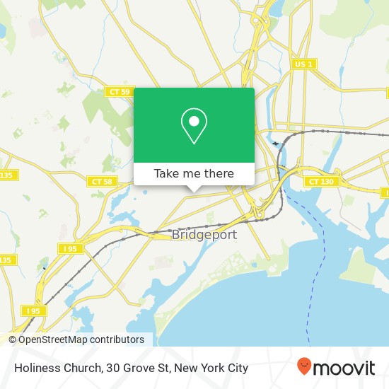 Mapa de Holiness Church, 30 Grove St