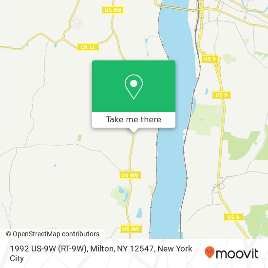 Mapa de 1992 US-9W (RT-9W), Milton, NY 12547