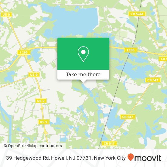 39 Hedgewood Rd, Howell, NJ 07731 map