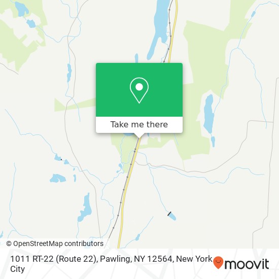 Mapa de 1011 RT-22 (Route 22), Pawling, NY 12564