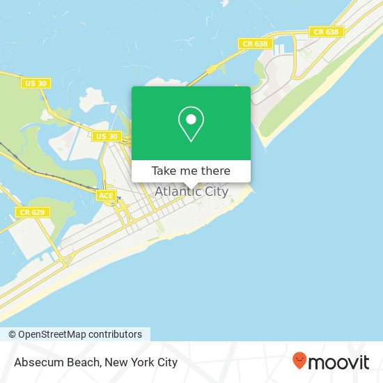 Absecum Beach map