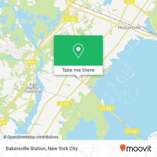 Bakersville Station map