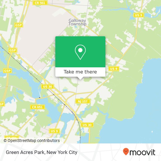 Green Acres Park map