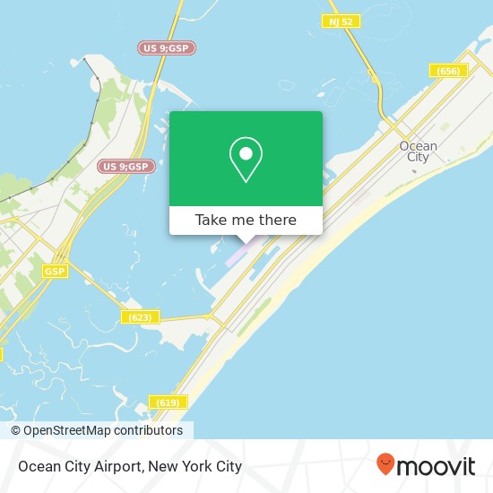 Ocean City Airport map