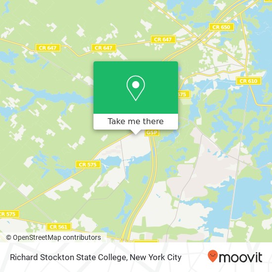 Richard Stockton State College map