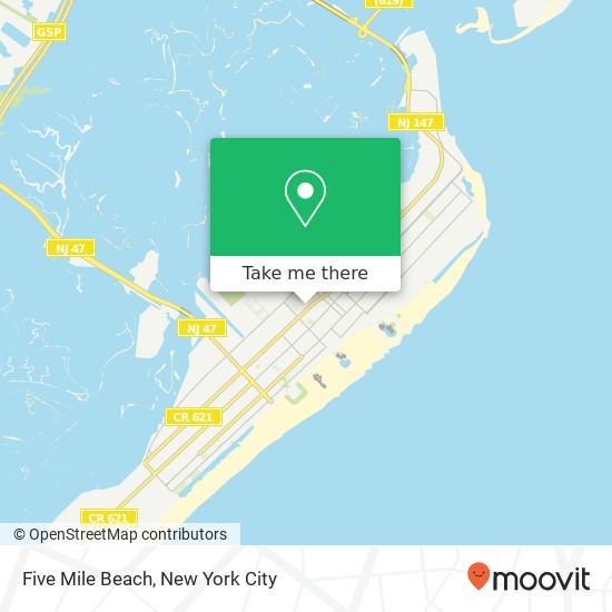 Mapa de Five Mile Beach