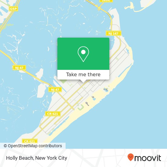Mapa de Holly Beach