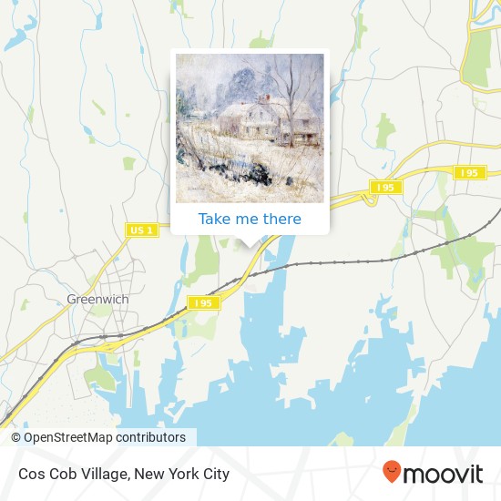 Mapa de Cos Cob Village