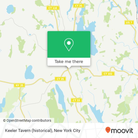 Keeler Tavern (historical) map