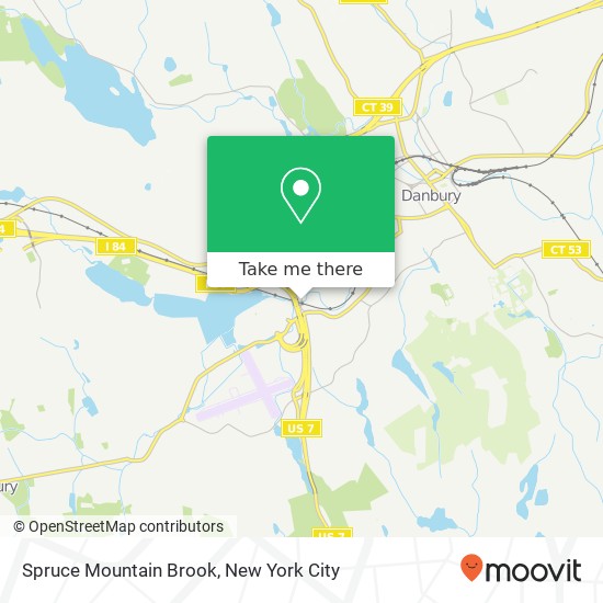 Mapa de Spruce Mountain Brook