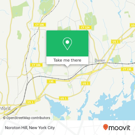 Noroton Hill map