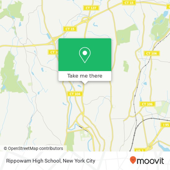 Rippowam High School map