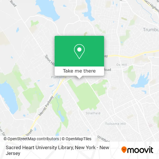 Sacred Heart University Library map