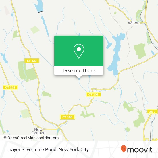 Mapa de Thayer Silvermine Pond