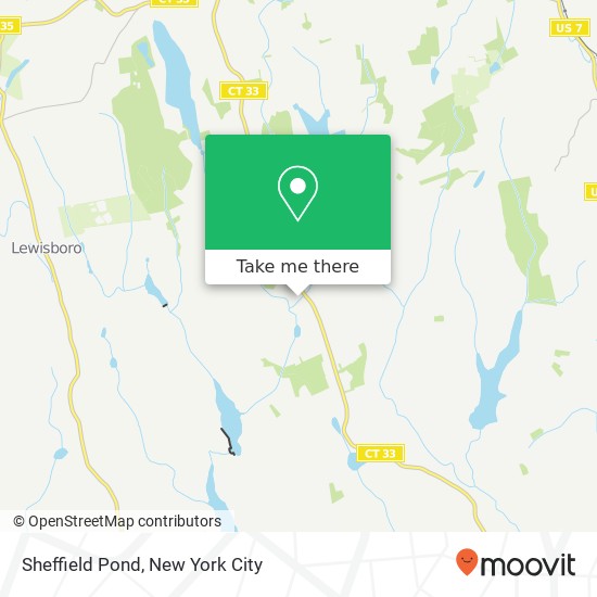 Mapa de Sheffield Pond