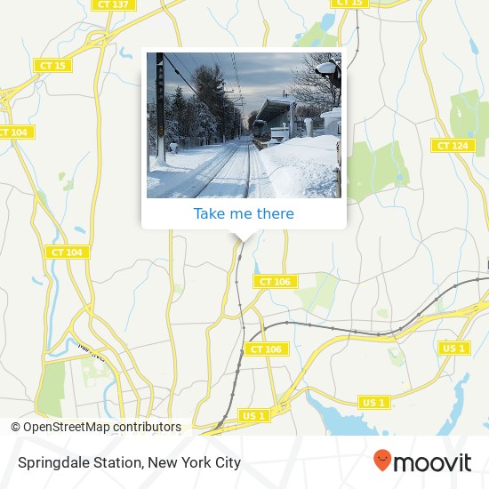 Springdale Station map
