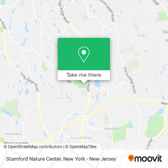 Stamford Nature Center map