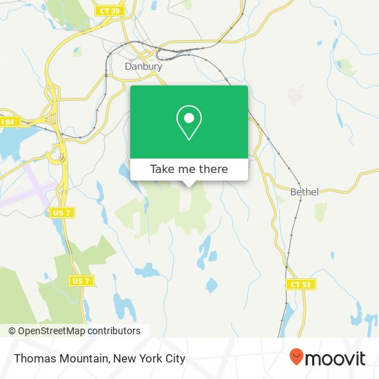 Mapa de Thomas Mountain