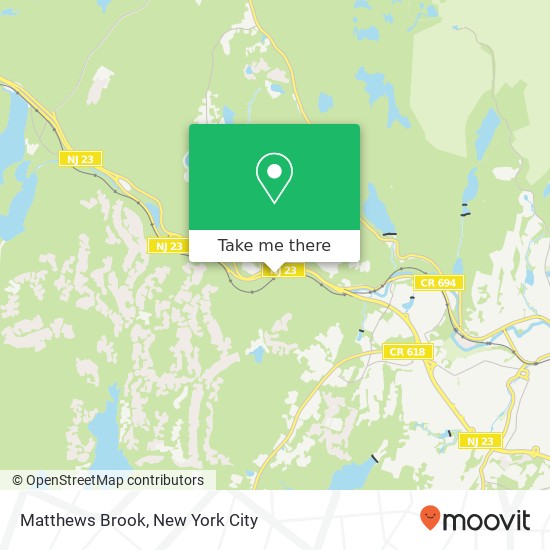 Matthews Brook map