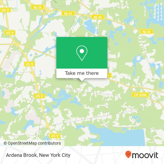Mapa de Ardena Brook