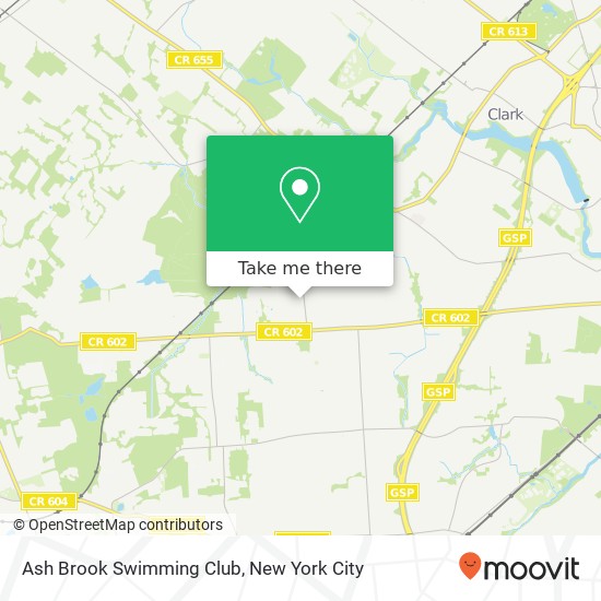 Ash Brook Swimming Club map