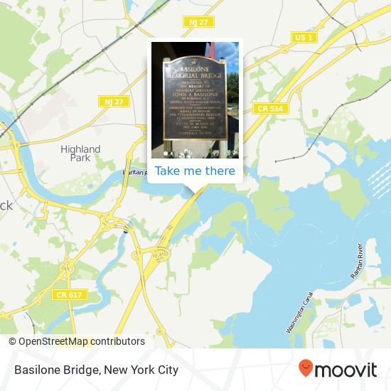 Basilone Bridge map