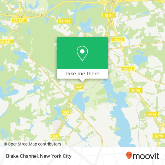 Blake Channel map
