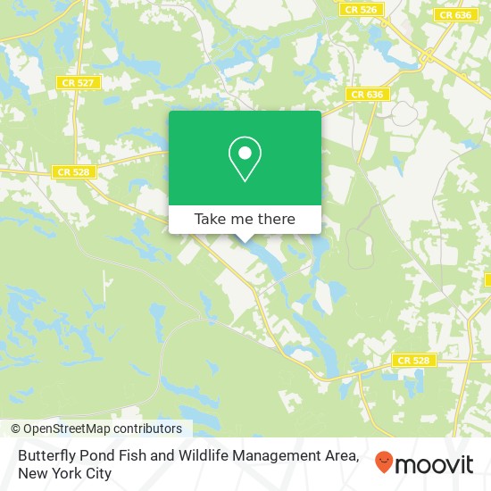 Mapa de Butterfly Pond Fish and Wildlife Management Area