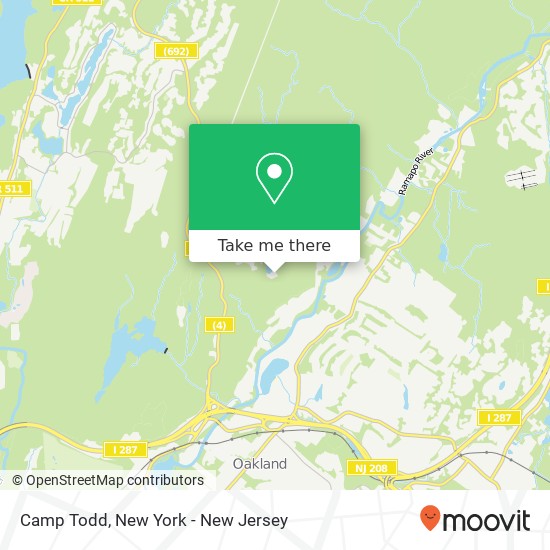 Camp Todd map