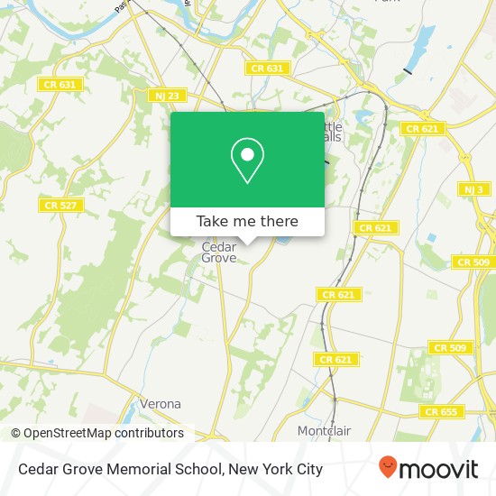 Mapa de Cedar Grove Memorial School