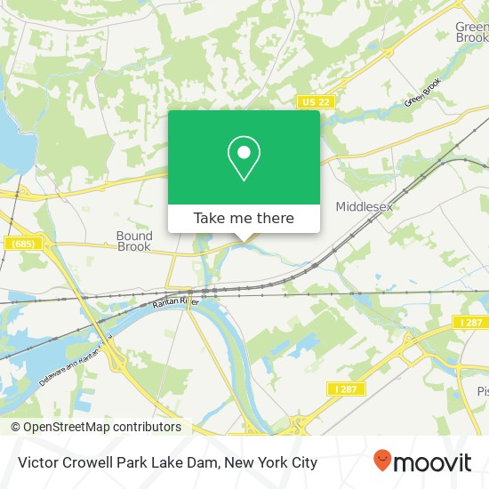 Mapa de Victor Crowell Park Lake Dam