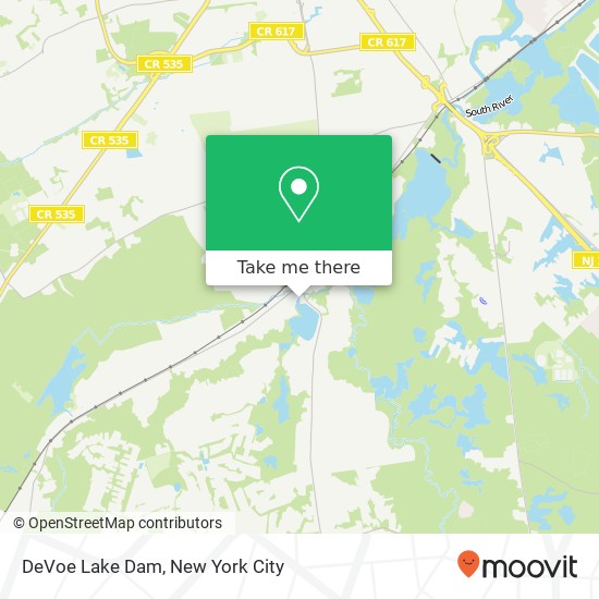 Mapa de DeVoe Lake Dam