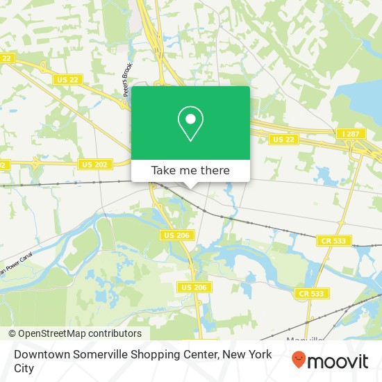 Downtown Somerville Shopping Center map