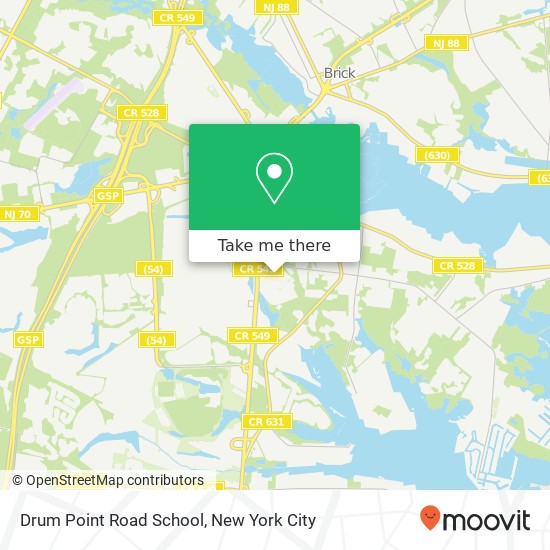 Drum Point Road School map