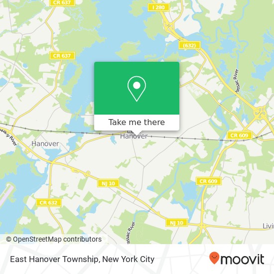 Mapa de East Hanover Township