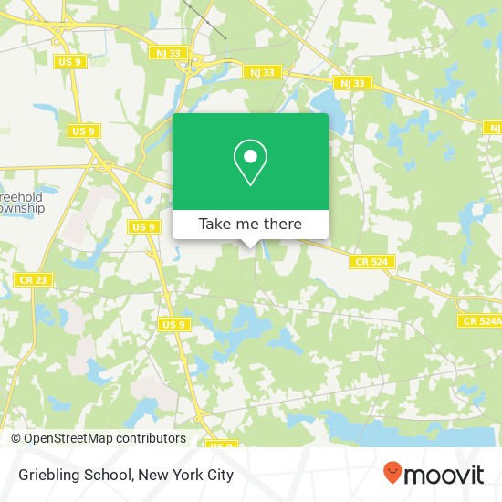 Mapa de Griebling School