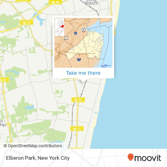 Elberon Park map