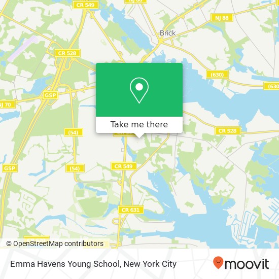 Mapa de Emma Havens Young School