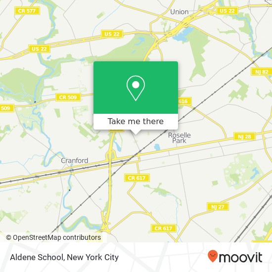 Mapa de Aldene School