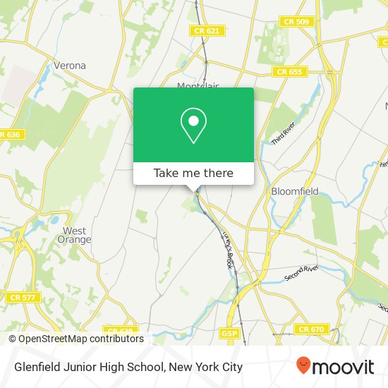 Glenfield Junior High School map